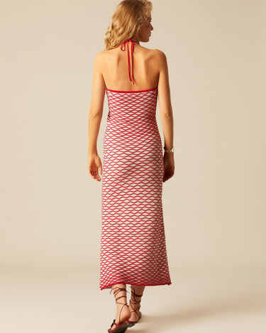 BICOLOR KNIT DRESS