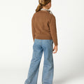 JERSEY BOTONES POINTELLE BARK