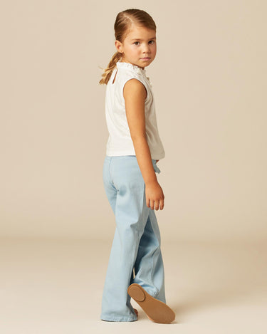 PANTALÓN BOLSILLOS TAPETA AZUL