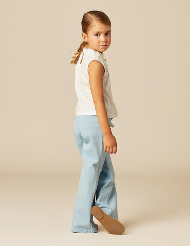 PANTALÓN BOLSILLOS TAPETA AZUL