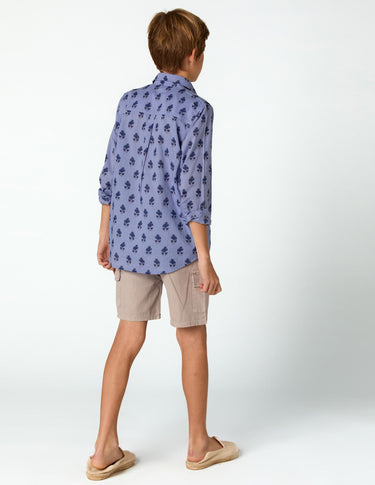 PRINT SHIRT BUTI BLUE