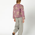 ROSES BOMBER JACKET PLUM