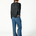 Anthracite Herringbone Ladder Stitch Shirt