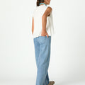 CRISS-CROSS DOBBY SLEEVELESS SHIRT