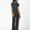 CHARCOAL DENIM CONTRAST STRAP