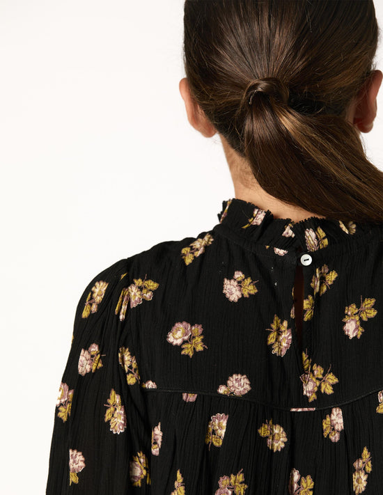 ANTHRACITE FLOWER DRESS