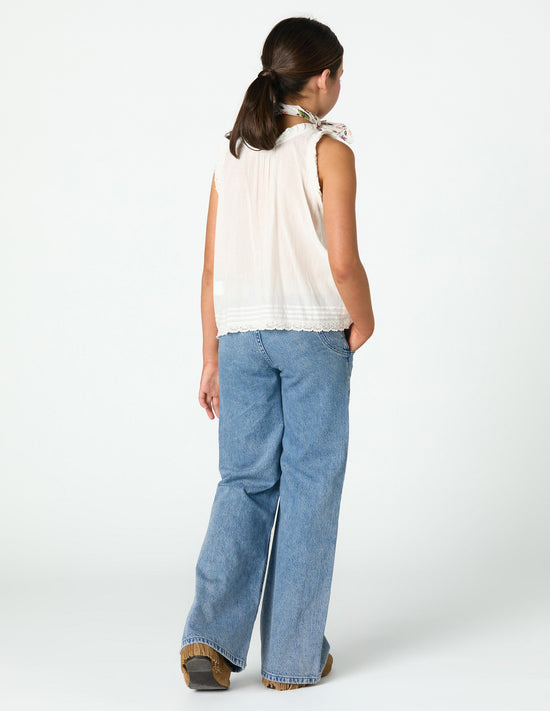 DENIM POCKET JEANS BLUE