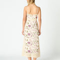 PRINTED INDIAN CAPPUCCINO DRESS
