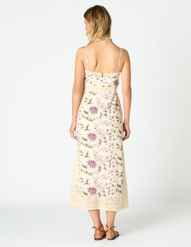 PRINTED INDIAN CAPPUCCINO DRESS