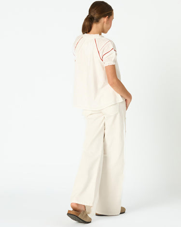 CAMISA MANGA PICOTING WHITE