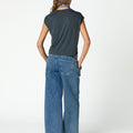 EMBROIDERED BLUE NN TROUSERS