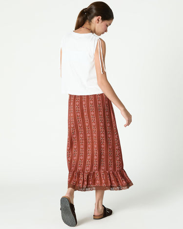 BOHO ROOT PRINT SKIRT