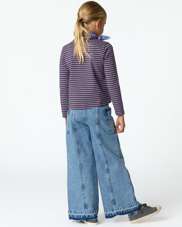 PURPLE STRIPED T-SHIRT