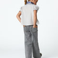 ECRU STRIPE STITCHING SHIRT