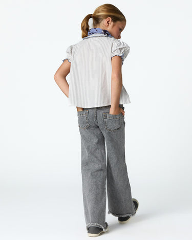 ECRU STRIPE STITCHING SHIRT