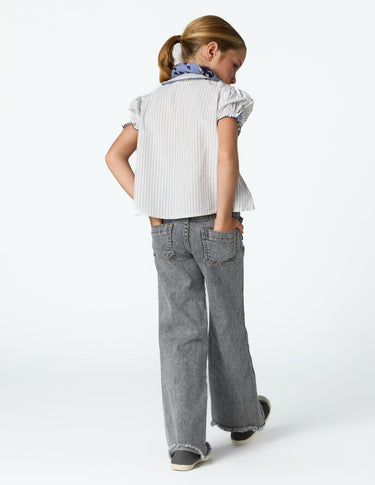 ECRU STRIPE STITCHING SHIRT