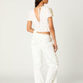 EMBROIDERED BOWS SHIRT