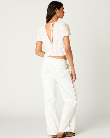 EMBROIDERED BOWS SHIRT