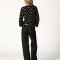 ANTHRACITE FLOWER SHIRT