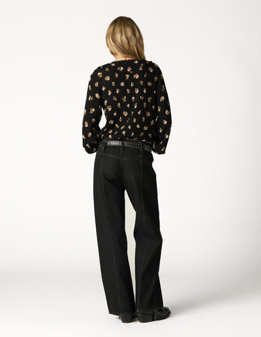 ANTHRACITE FLOWER SHIRT