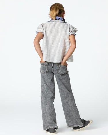 GRAY CROSSED POCKET TROUSERS
