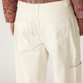 ECRU TWILL CHINO TROUSERS