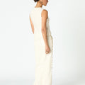 EMBROIDERED LINEN SHIRT ECRU