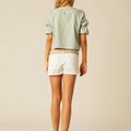 SHORT BOTONES BLANCO