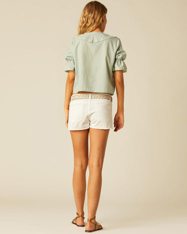 SHORT BOTONES BLANCO