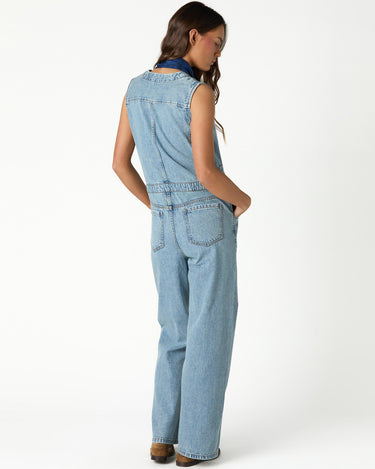 BLUE DENIM JUMPSUIT