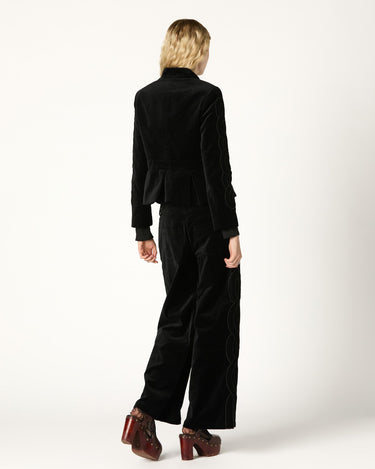 BLUE VELVET BLAZER EIGHTS
