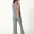 EMBROIDERED "nn" PEBBLE TROUSERS