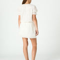 PUFF SLEEVE DRESS WHITE