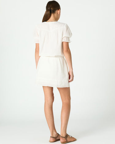 PUFF SLEEVE DRESS WHITE