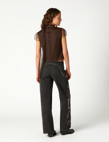 CAMISA PLUMETI MARRON