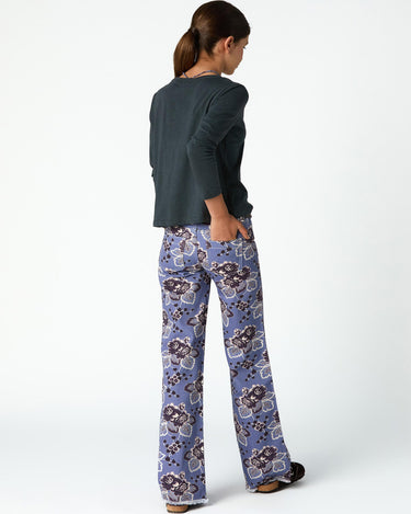 VINTAGE ANILINE BLUE PRINT POCKET TROUSERS