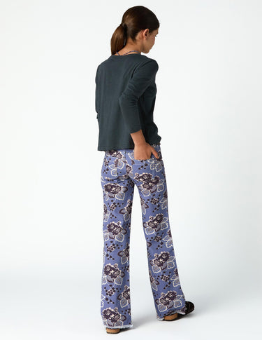 VINTAGE ANILINE BLUE PRINT POCKET TROUSERS
