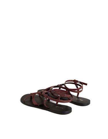 BURGUNDY SANDAL