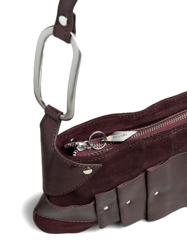 BOLSO PLEATS GRANATE