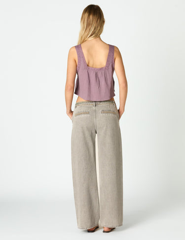 TOP SQUARE NECK OVERCAST