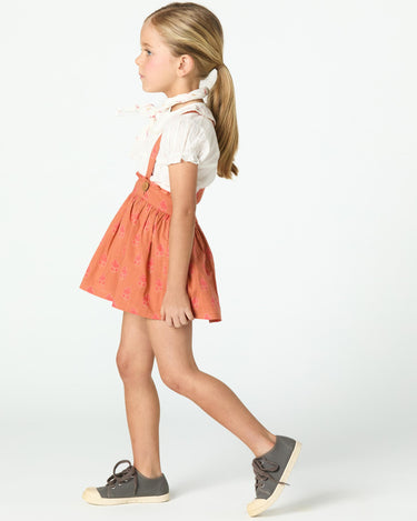 ORANGE BUTI PRINT BRACELET SKIRT