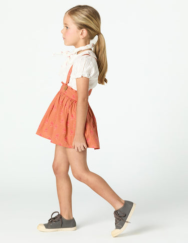 ORANGE BUTI PRINT BRACELET SKIRT
