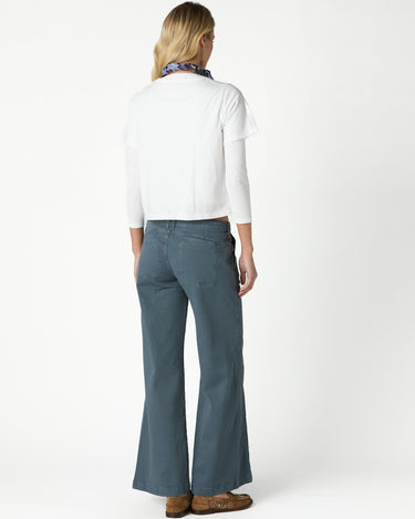 EMBROIDERED "nn" PEBBLE TROUSERS
