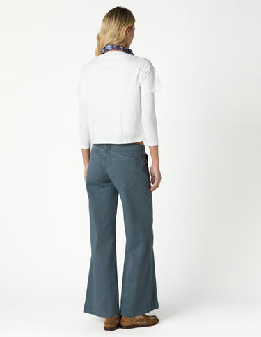 EMBROIDERED "nn" PEBBLE TROUSERS
