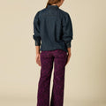 MORAE CORDUROY PRINT TROUSERS