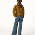 CURRY BUTTON TURTLENECK SWEATER