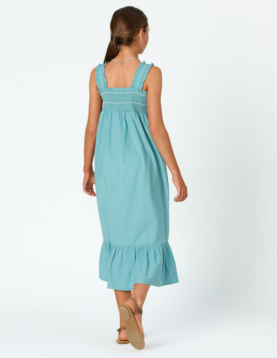 STRAPPY HONEYCOMB DRESS