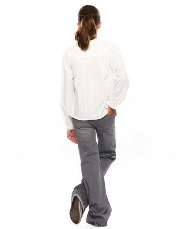 Raw yoke shirt