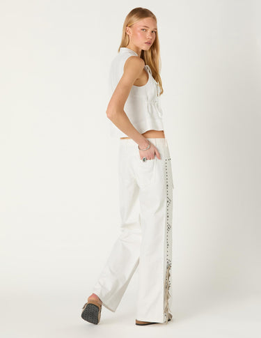 EMBROIDERED LINEN SHIRT