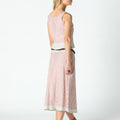 CONTRAST STRIPED SKIRT